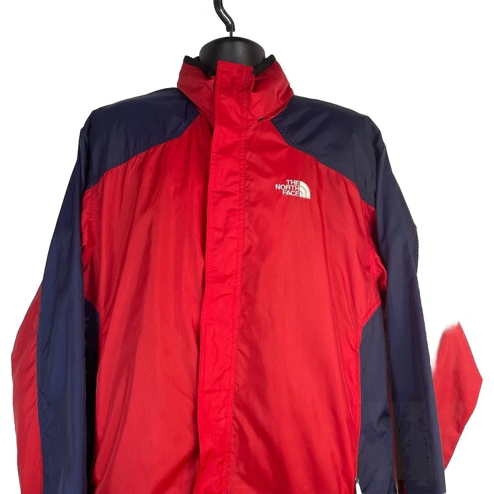 The North Face Jacket‎ Hydrenaline Men XL Red Navy Windbreaker Hooded Rain Lined